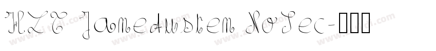 HLT JaneAusten NoSec字体转换